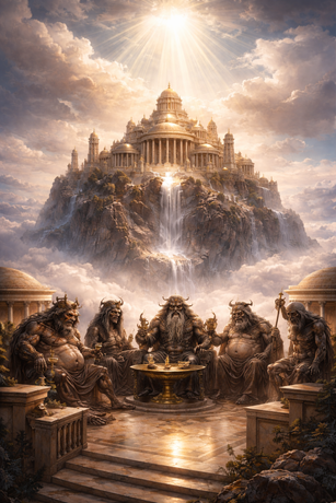 Wie die Götter im Olymp